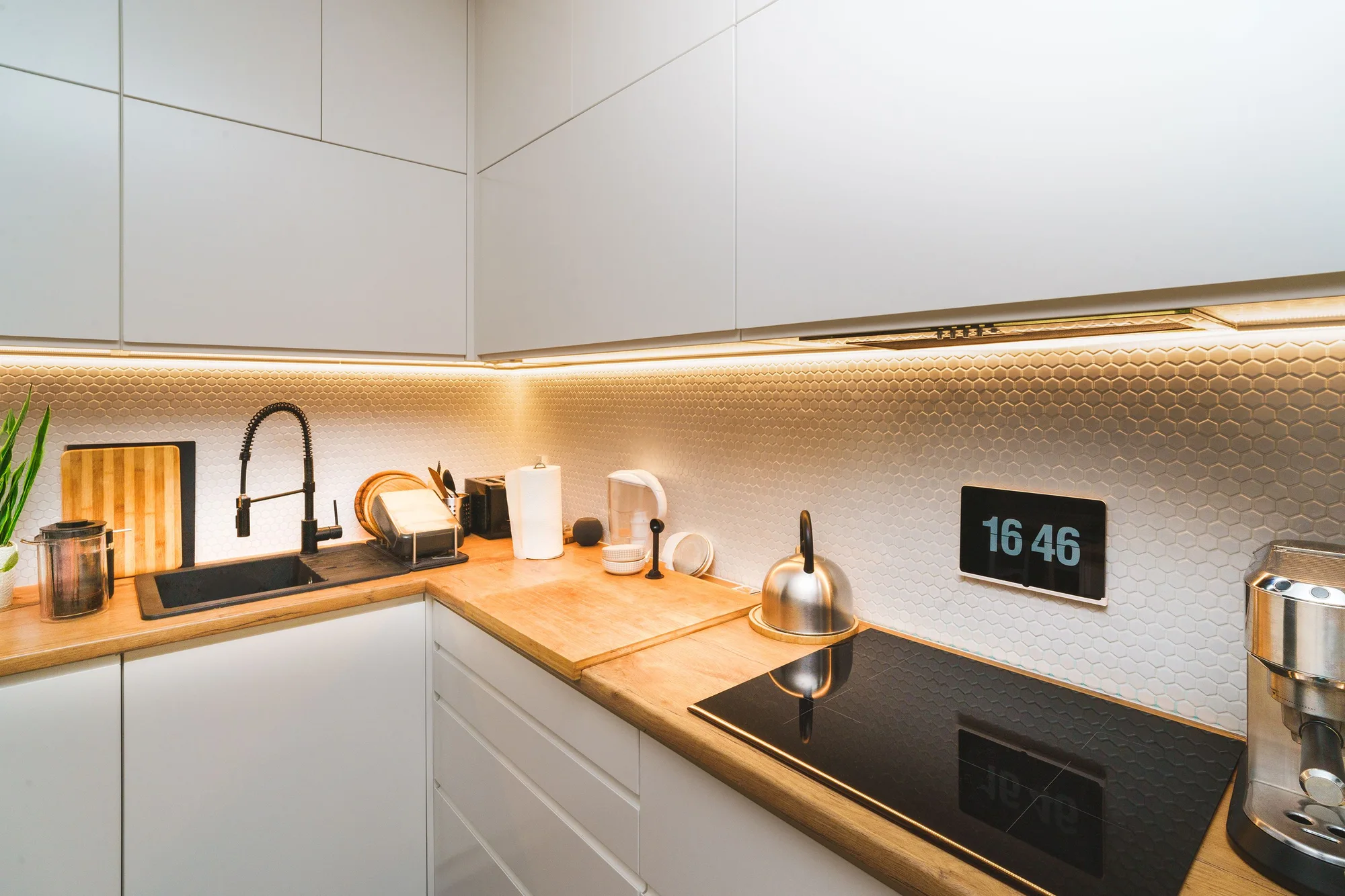 Færdigt køkken efter renovering i Silkeborg